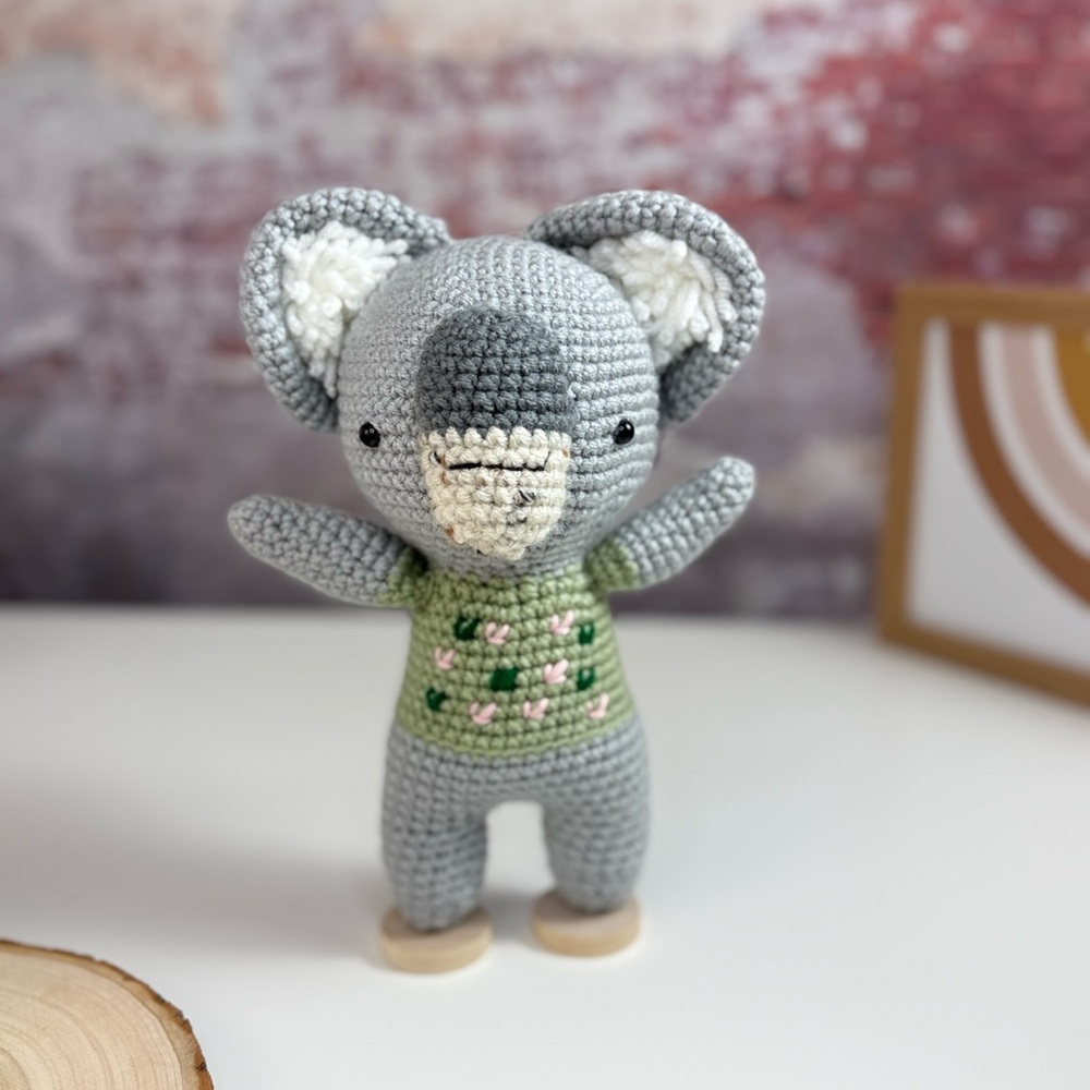 Handmade Logan Koala Crochet Handmade Amigurumi Toy